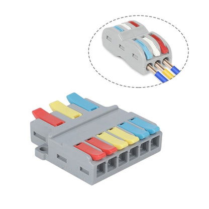 เทอร์มินัล Quick Line สีสันสดใส เทอร์มินัลการเชื่อมต่อสายไฟแบบแยกส่วน, SPL-2 2 In 3 Out, SPL-3 3 In 3 Out, SPL-42 2 In 4 Out, SPL-62 2 In 6 Out, SPL-63 3 In 6 Out, SPL-93 3 In 9 Out, LT-624 2 In 4 Out, LT-626 2 In 6 Out, LT-636 3 In 6 Out              ...