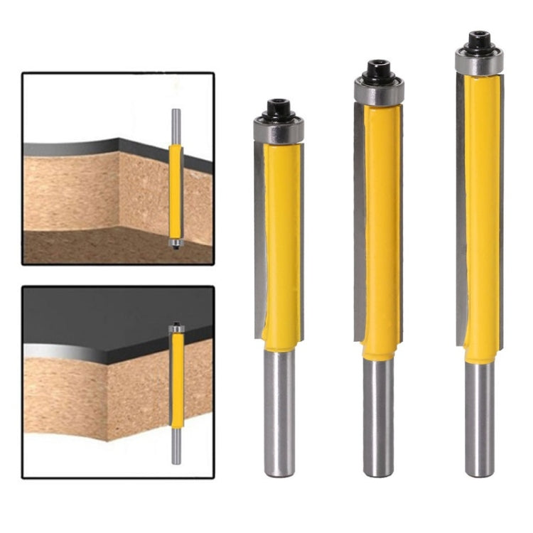 8-Handle Extended Trimming Cutter พร้อมแบริ่งเครื่องตัดมิลลิ่งสายงานไม้, ข้อมูลจำเพาะ:, 8x1/2x50.8mm, 8x1/2x63.5mm, 8x1/2x76.2mm, 3 PCS/Set