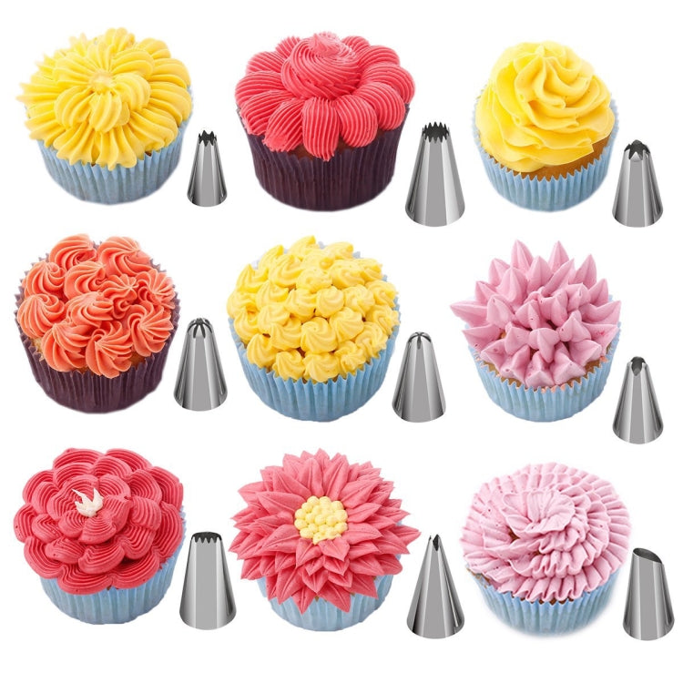 220 in 1 เค้ก Turntable ตกแต่งชุดหัวฉีดเบเกอรี่เครื่องมือ Fondant ชุดแม่พิมพ์, 220 PCS/Set