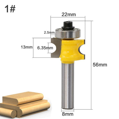 8-Shank Bearing เครื่องตัดครึ่งวงกลมเชิงบวกเครื่องตัดไม้, No. 1, No. 2, No. 3, No. 4, No. 5, 5 PCS/Set