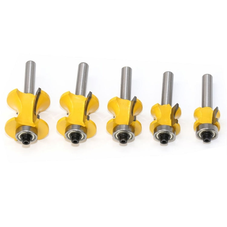 8-Shank Bearing เครื่องตัดครึ่งวงกลมเชิงบวกเครื่องตัดไม้, No. 1, No. 2, No. 3, No. 4, No. 5, 5 PCS/Set