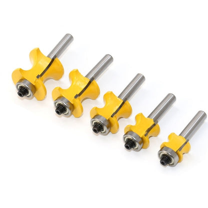 8-Shank Bearing เครื่องตัดครึ่งวงกลมเชิงบวกเครื่องตัดไม้, No. 1, No. 2, No. 3, No. 4, No. 5, 5 PCS/Set