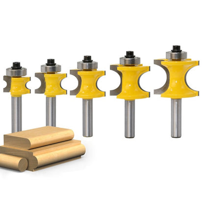 8-Shank Bearing เครื่องตัดครึ่งวงกลมเชิงบวกเครื่องตัดไม้, No. 1, No. 2, No. 3, No. 4, No. 5, 5 PCS/Set