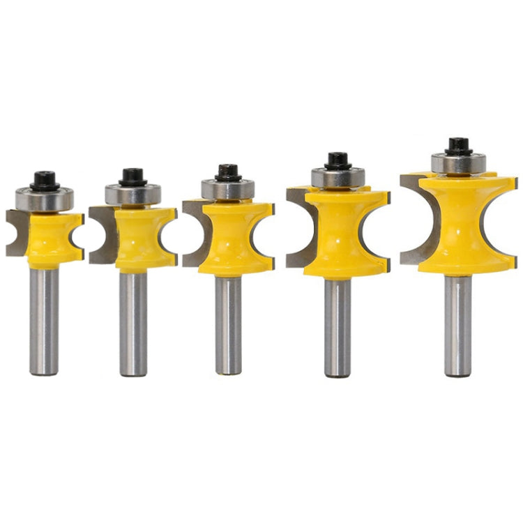 8-Shank Bearing เครื่องตัดครึ่งวงกลมเชิงบวกเครื่องตัดไม้, No. 1, No. 2, No. 3, No. 4, No. 5, 5 PCS/Set