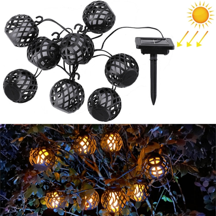 พลังงานแสงอาทิตย์เปลวไฟ Ball Light String กลางแจ้งพลังงานแสงอาทิตย์ Courtyard IP44 กันน้ำ, 6 in 1, 8 in 1