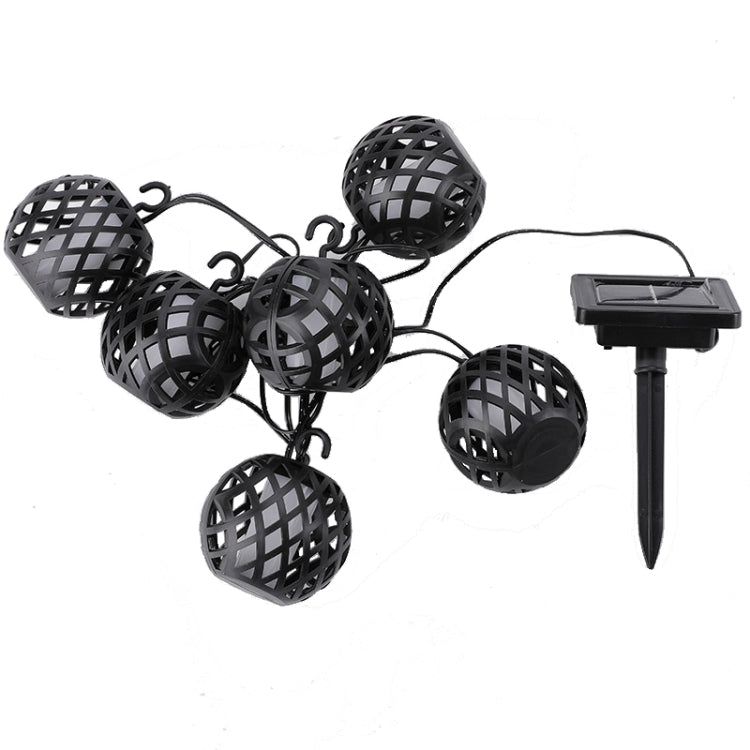 พลังงานแสงอาทิตย์เปลวไฟ Ball Light String กลางแจ้งพลังงานแสงอาทิตย์ Courtyard IP44 กันน้ำ, 6 in 1, 8 in 1