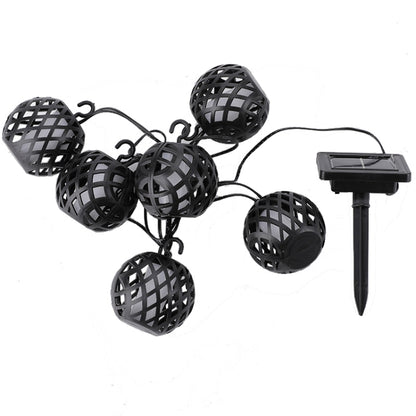 พลังงานแสงอาทิตย์เปลวไฟ Ball Light String กลางแจ้งพลังงานแสงอาทิตย์ Courtyard IP44 กันน้ำ, 6 in 1, 8 in 1