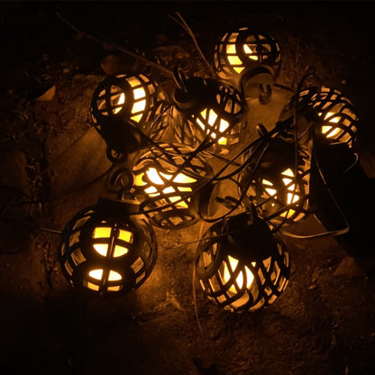 พลังงานแสงอาทิตย์เปลวไฟ Ball Light String กลางแจ้งพลังงานแสงอาทิตย์ Courtyard IP44 กันน้ำ, 6 in 1, 8 in 1