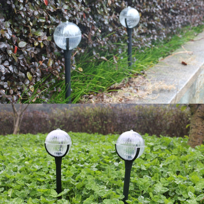 2 ชิ้นควบคุมแสงโคมไฟสนามหญ้าพลังงานแสงอาทิตย์ไฟสวนกลางแจ้ง, 2 PCS Warm Light