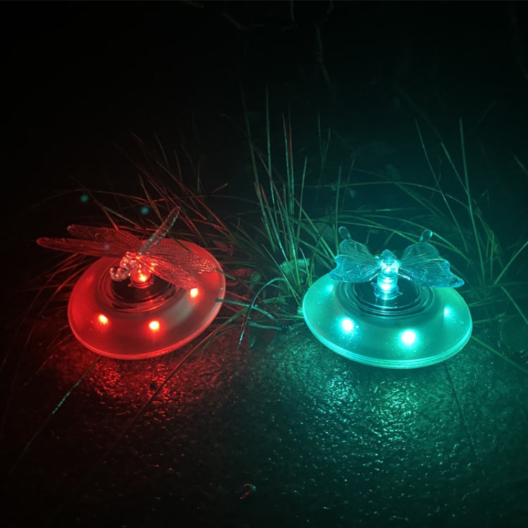 สระว่ายน้ำพลังงานแสงอาทิตย์ไฟลอยน้ำวิลล่ากลางแจ้งสระว่ายน้ำไฟ RGB สวนหญ้าแสง, Butterfly, Dragonfly