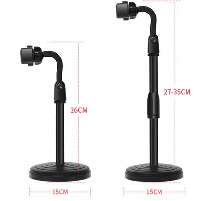 4 PCS ขาตั้งเดสก์ท็อปโทรศัพท์มือถือแท็บเล็ต Live Broadcast Stand Telescopic Disc Stand, 4 PCS