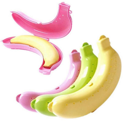 2 PCS น่ารัก 3 สีผลไม้กล้วย Protector กล่องอาหารกลางวันกล่องเก็บสำหรับเด็ก