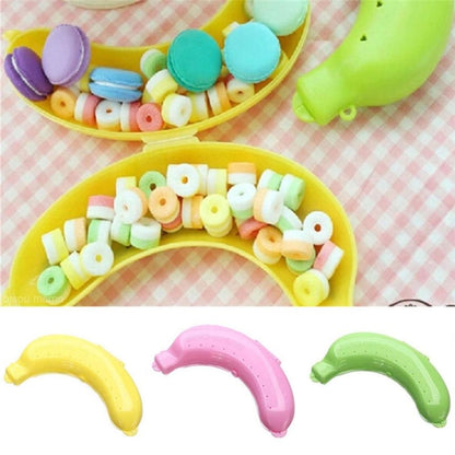 2 PCS น่ารัก 3 สีผลไม้กล้วย Protector กล่องอาหารกลางวันกล่องเก็บสำหรับเด็ก