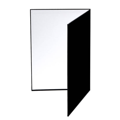 2 PCS 3-in-1 แผ่นสะท้อนแสงสีขาว + สีดำ + เงิน A4 กระดาษแข็งพับ Light Diffuser BOARD, 3-in-1 A4 Cardboard