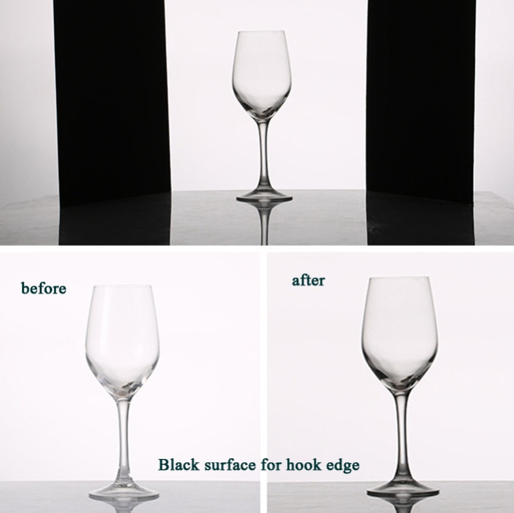 2 PCS 3-in-1 แผ่นสะท้อนแสงสีขาว + สีดำ + เงิน A4 กระดาษแข็งพับ Light Diffuser BOARD, 3-in-1 A4 Cardboard