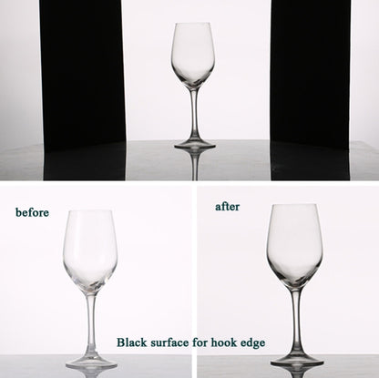 2 PCS 3-in-1 แผ่นสะท้อนแสงสีขาว + สีดำ + เงิน A4 กระดาษแข็งพับ Light Diffuser BOARD, 3-in-1 A4 Cardboard