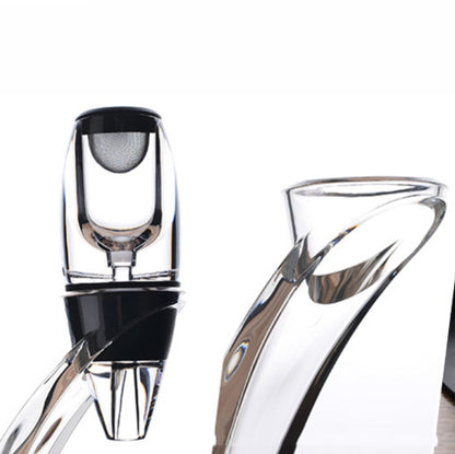 ชุดขวดเหล้าไวน์แดง Quick Decanter ขวดเหล้ากรองไวน์ Pourer, Decanter Set