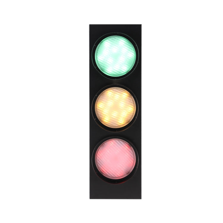Retro Bar ร้านอาหารไฟจราจร Wrought Iron Engineering Glass LED ในร่มสัญญาณ Wall Light, 5W x 3