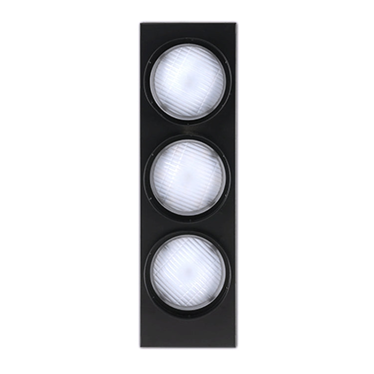 Retro Bar ร้านอาหารไฟจราจร Wrought Iron Engineering Glass LED ในร่มสัญญาณ Wall Light, 5W x 3
