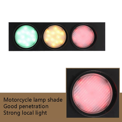 Retro Bar ร้านอาหารไฟจราจร Wrought Iron Engineering Glass LED ในร่มสัญญาณ Wall Light, 5W x 3