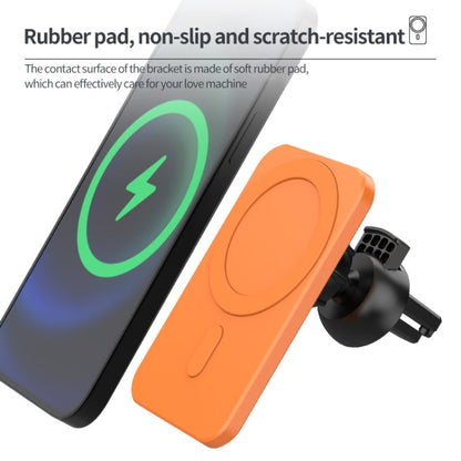 N16 10W Car Air Outlet + ถ้วยดูด Magsafe Magnetic Wireless Charger ที่วางโทรศัพท์มือถือสำหรับ iPhone 12 Series