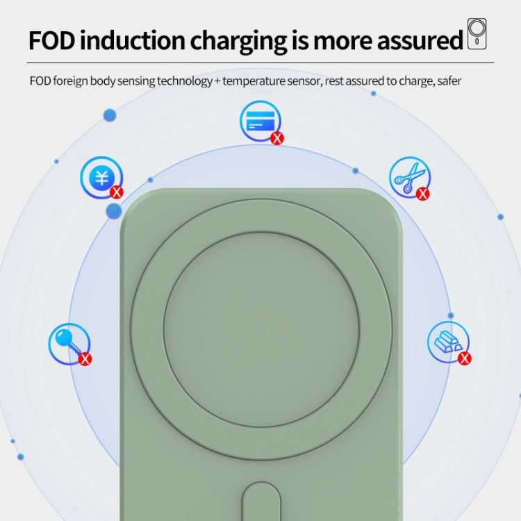 N16 10W Car Air Outlet + ถ้วยดูด Magsafe Magnetic Wireless Charger ที่วางโทรศัพท์มือถือสำหรับ iPhone 12 Series
