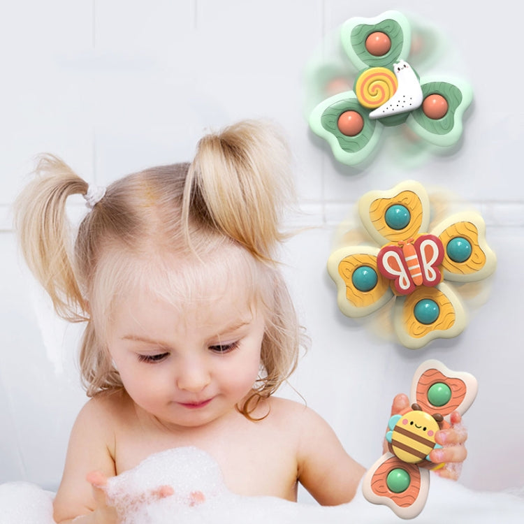 A6 Baby Sucker ของเล่นโรตารีสนุกปลายนิ้วปั่นของเล่นน้ำอาบน้ำ, 4 in 1