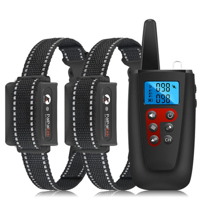 PaiPaitek PD526V-2 1 ใน 2 100-ความเร็วเสียงการสั่นสะเทือนรีโมทคอนโทรลการฝึกอบรมสุนัขอุปกรณ์ Anti-Barking อุปกรณ์อิเล็กทรอนิกส์รีโมทคอนโทรล COLLAR, PD526V-2