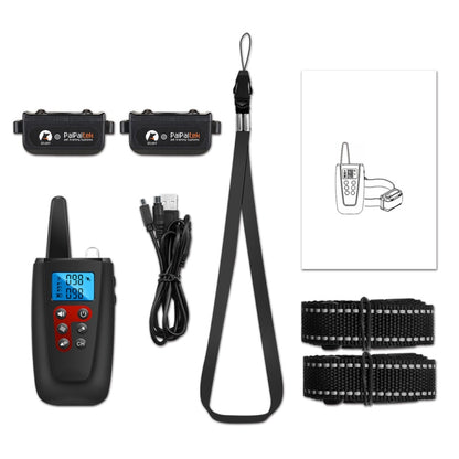 PaiPaitek PD526V-2 1 ใน 2 100-ความเร็วเสียงการสั่นสะเทือนรีโมทคอนโทรลการฝึกอบรมสุนัขอุปกรณ์ Anti-Barking อุปกรณ์อิเล็กทรอนิกส์รีโมทคอนโทรล COLLAR, PD526V-2