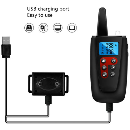 PaiPaitek PD526V-2 1 ใน 2 100-ความเร็วเสียงการสั่นสะเทือนรีโมทคอนโทรลการฝึกอบรมสุนัขอุปกรณ์ Anti-Barking อุปกรณ์อิเล็กทรอนิกส์รีโมทคอนโทรล COLLAR, PD526V-2