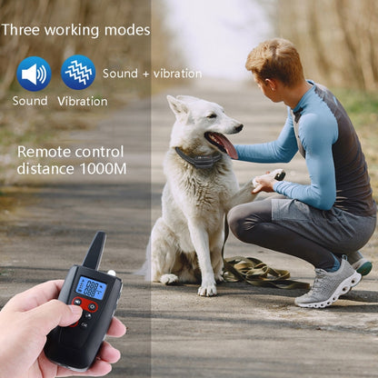 PaiPaitek PD526V-2 1 ใน 2 100-ความเร็วเสียงการสั่นสะเทือนรีโมทคอนโทรลการฝึกอบรมสุนัขอุปกรณ์ Anti-Barking อุปกรณ์อิเล็กทรอนิกส์รีโมทคอนโทรล COLLAR, PD526V-2
