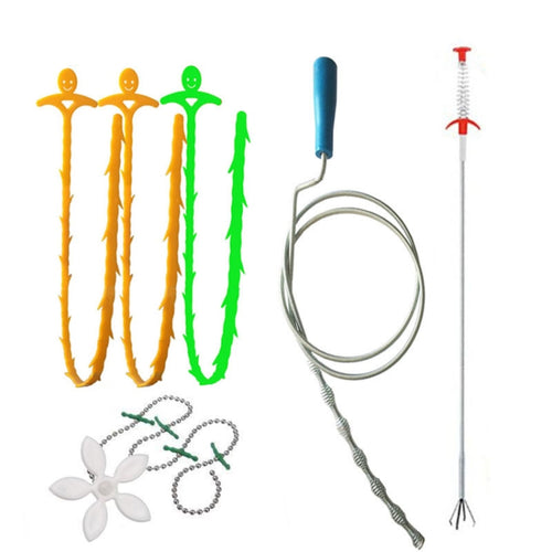 ห้องครัวท่อขุดลอกตะขอท่อระบายน้ำห้องน้ำ Anti-Blocking Sink Dredge Kit, สไตล์:, 6 PCS/Set-1M, 6 PCS/Set-1.5M, 6 PCS/Set-3, 6 PCS/Set-4