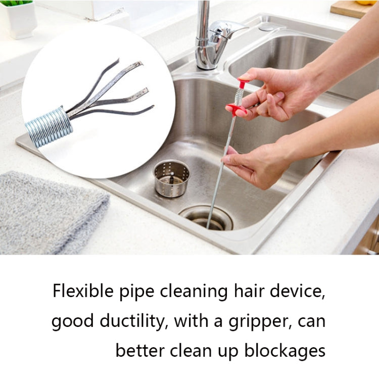 ห้องครัวท่อขุดลอกตะขอท่อระบายน้ำห้องน้ำ Anti-Blocking Sink Dredge Kit, สไตล์:, 6 PCS/Set-1M, 6 PCS/Set-1.5M, 6 PCS/Set-3, 6 PCS/Set-4