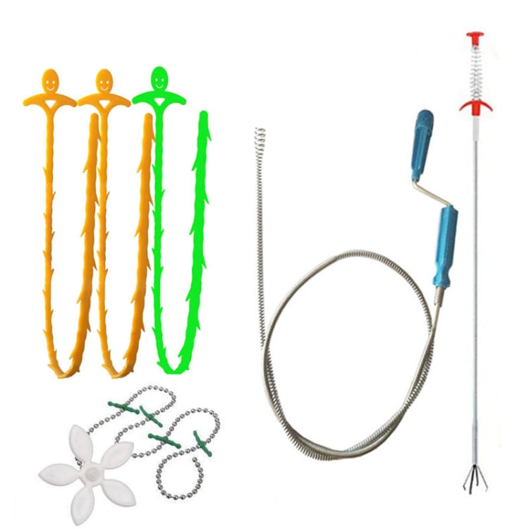 ห้องครัวท่อขุดลอกตะขอท่อระบายน้ำห้องน้ำ Anti-Blocking Sink Dredge Kit, สไตล์:, 6 PCS/Set-1M, 6 PCS/Set-1.5M, 6 PCS/Set-3, 6 PCS/Set-4
