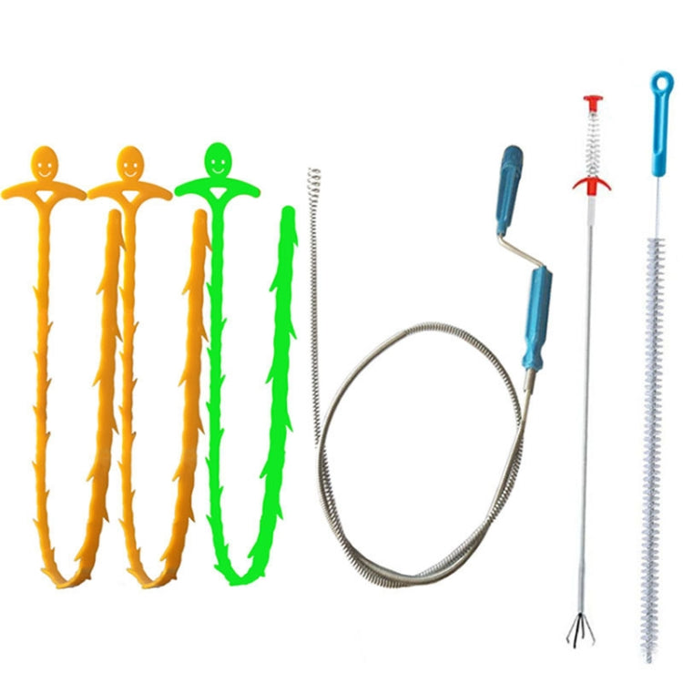 ห้องครัวท่อขุดลอกตะขอท่อระบายน้ำห้องน้ำ Anti-Blocking Sink Dredge Kit, สไตล์:, 6 PCS/Set-1M, 6 PCS/Set-1.5M, 6 PCS/Set-3, 6 PCS/Set-4