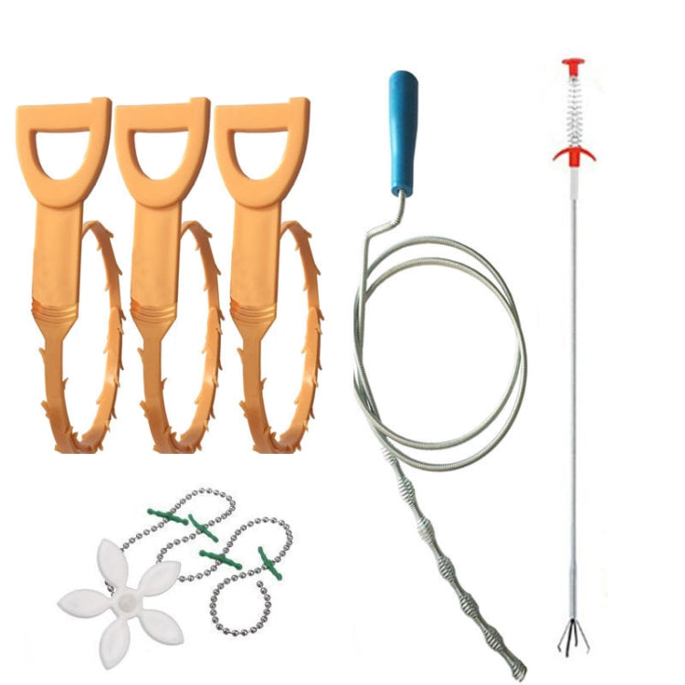 ห้องครัวท่อขุดลอกตะขอท่อระบายน้ำห้องน้ำ Anti-Blocking Sink Dredge Kit, สไตล์:, 6 PCS/Set-1M, 6 PCS/Set-1.5M, 6 PCS/Set-3, 6 PCS/Set-4