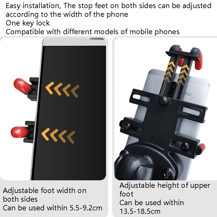 ขายึดโทรศัพท์มือถือระบบนำทางโลหะสำหรับรถจักรยานยนต์สไตล์:, Rearview Mirror Installation (Anti-theft), Rearview Mirror Installation (Hand Twist), Thin Tube Fixation (Anti-theft), Thin Tube Fixation (Hand Twist), Handle Installation (Anti-theft)         ...