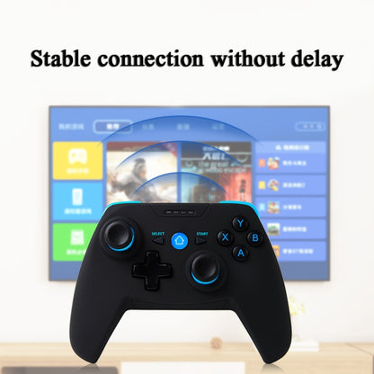 CX-X1 2.4GHz + Bluetooth 4.0 คอนโทรลเลอร์เกมไร้สายสำหรับ Android / iOS / PC / PS3, Single Handle (Blue), Handle + Bracket (Blue), Handle + Bracket+ Receiver (Blue)