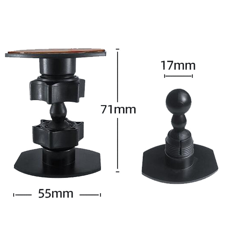 มินิกล้องGimbal Bracketเดสก์ท็อปโทรศัพท์มือถือBracket Recorderวงเล็บรถ, Dual Attachment Mount, 1/4 Screw Connector for GoPro, Magnet Paste for Phones