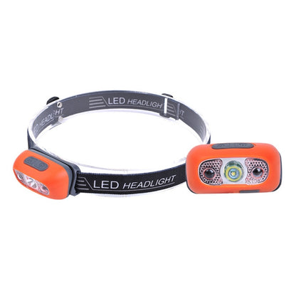 เซ็นเซอร์อัจฉริยะกลางแจ้ง USB ไฟหน้า LED แบบพกพาแสงที่แข็งแกร่งไฟหน้าวิ่งกลางคืน, Black 3W 100LM, White 3W 100LM, Orange 3W 100LM, White 5W 140LM, Orange 5W 140LM
