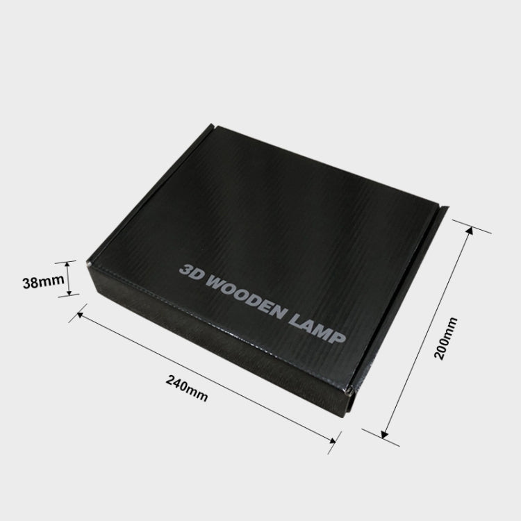 FS-T1879W 2.5W กาแฟ 3D LED โคมไฟตั้งโต๊ะไม้ไฟกลางคืนในห้องนอน, Coffee