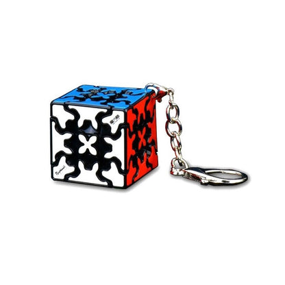 2 ชิ้นมินิพวงกุญแจ Rubik Cube ของเล่นบีบอัด, Pyramid Keychain, Maple Leaf Keychain, Second-order Keychain, Third-order Keychain Flat Version, Gear Keychain
