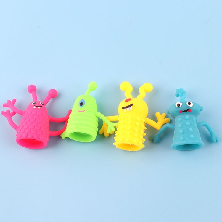 20 ชิ้นมินิตุ๊กตานิ้ว TPR ยางนุ่มมอนสเตอร์นิ้วปกของเล่นสีสุ่มและการจัดส่งสไตล์, 20 PCS Monster