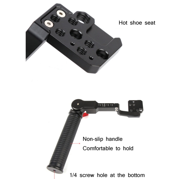 Sunnylife ROQ9233 ประเภทพกพาปรับมุม SLR โคลงจับสำหรับ DJI RONIN RS-C2 / RONIN S / SC