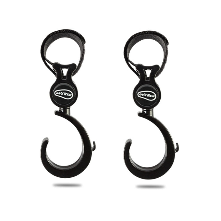 JOYREN 2 ชุดรถเข็นเด็กทารกตะขอกันลื่นและทนทาน, 2 Sets Stroller Hook