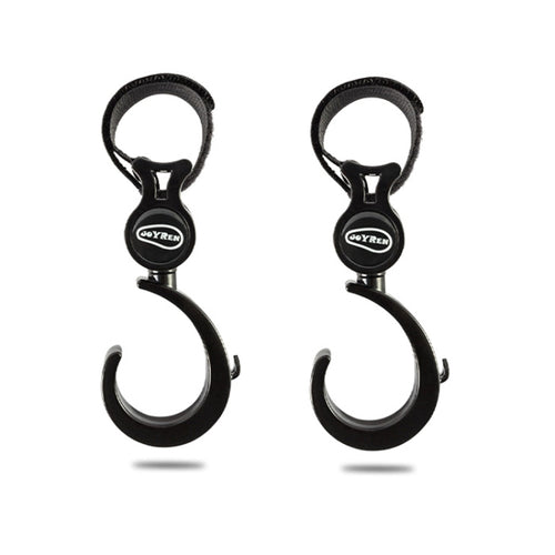JOYREN 2 ชุดรถเข็นเด็กทารกตะขอกันลื่นและทนทาน, 2 Sets Stroller Hook