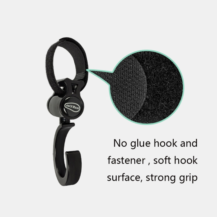 JOYREN 2 ชุดรถเข็นเด็กทารกตะขอกันลื่นและทนทาน, 2 Sets Stroller Hook