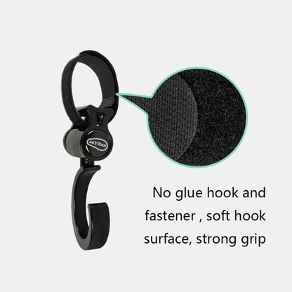 JOYREN 2 ชุดรถเข็นเด็กทารกตะขอกันลื่นและทนทาน, 2 Sets Stroller Hook