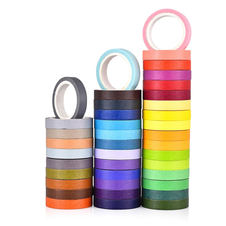 40 สี/ชุด PURE สี Rainbow เทปทำด้วยมือ DIY คู่มือวัสดุ, 40 Colors / Set