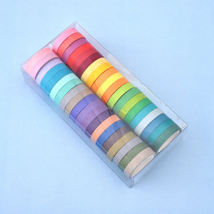 40 สี/ชุด PURE สี Rainbow เทปทำด้วยมือ DIY คู่มือวัสดุ, 40 Colors / Set